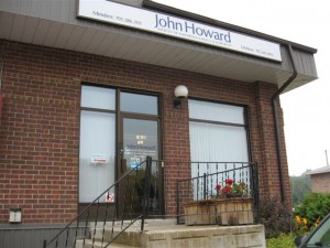 Front door entrance to the John Howard Society in Minden Ontario.